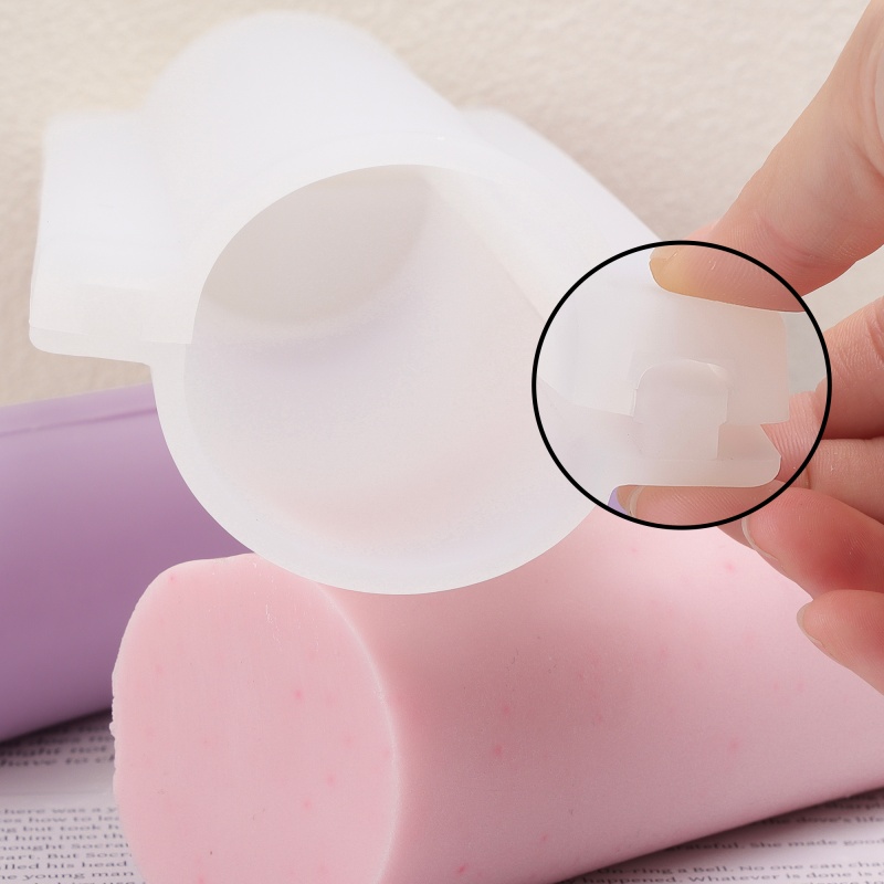 Soap Making Home - 롱 하트 컬럼 실리콘 비누 몰드