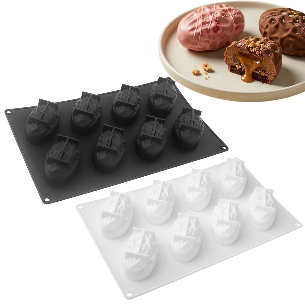 Soap Making Organic - 3 또는 8구형 대추야자 디자인 식품