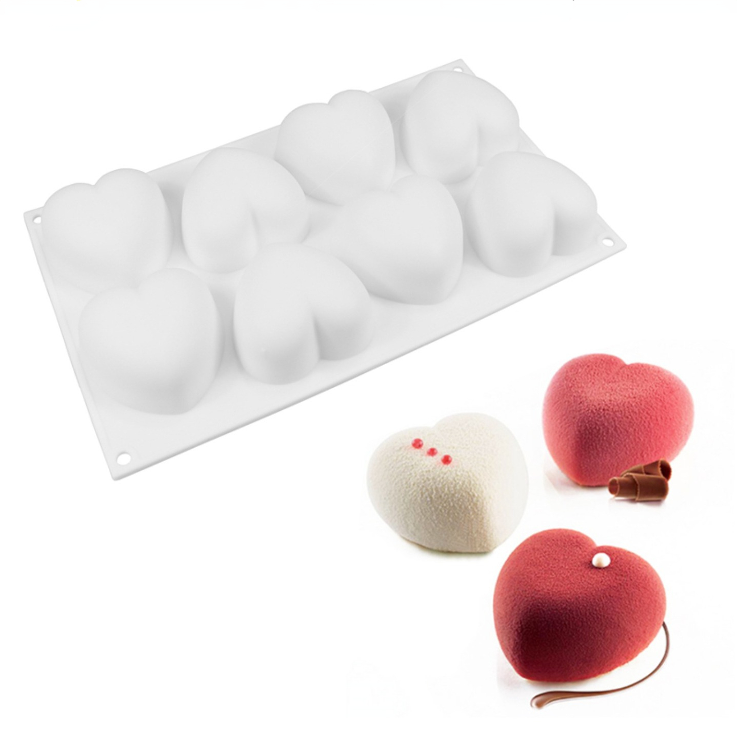 Soap Making Lab - 사랑 심장 실리콘 비누 금형 수제