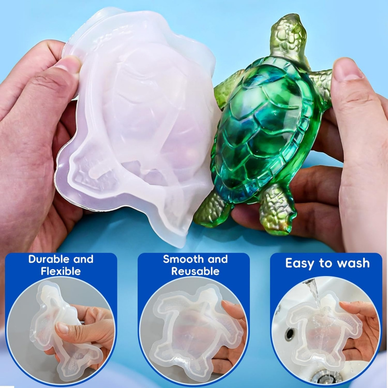 2종 동물 레진 몰드 세트, 3D 거북이 실리콘 몰드, - Soap Making Kit Amazon 리뷰 및 가격