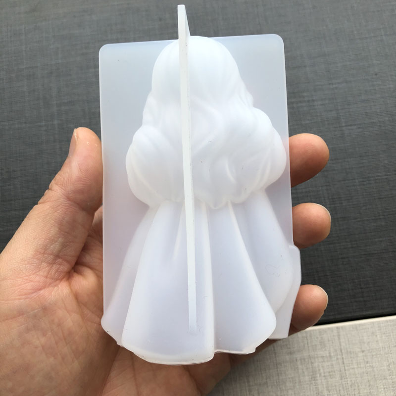 3D 귀여운 공주 실리콘 양초 금형 천사 소녀 비누 수 - Soap Making Home 리뷰 및 가격