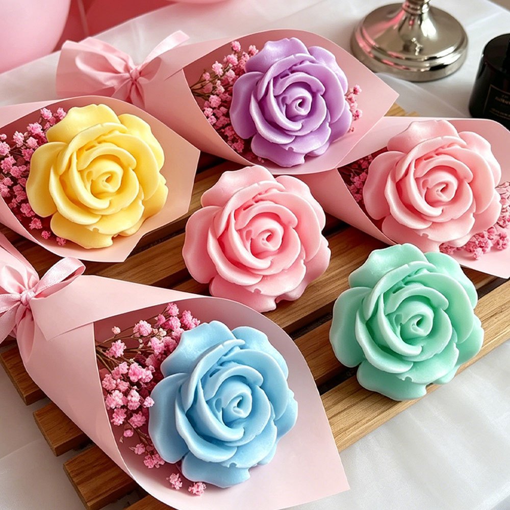 3pcs 3D 장미 꽃 실리콘 몰드 세트 DIY 캔들  - Soap Making Kit Amazon 리뷰 및 가격