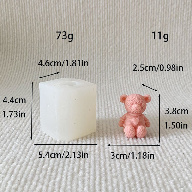 미니 사랑 곰 촛불 실리콘 금형 DIY 귀여운 곰 공예 - Soap Making Equipment For Beginners 리뷰 및 가격
