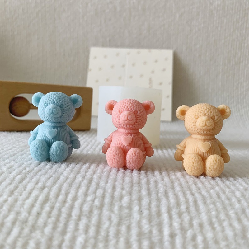 미니 사랑 곰 촛불 실리콘 금형 DIY 귀여운 곰 공예 - Soap Making Equipment For Beginners 리뷰 및 가격