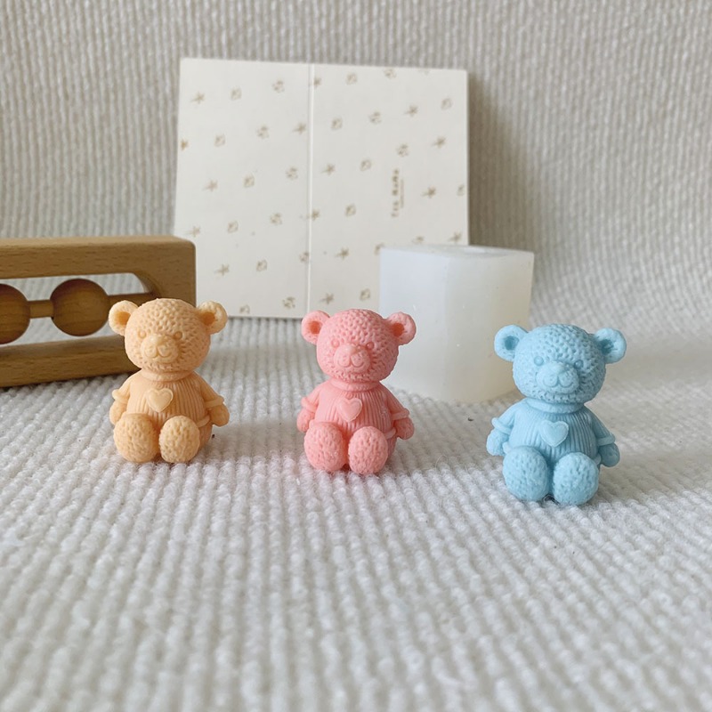미니 사랑 곰 촛불 실리콘 금형 DIY 귀여운 곰 공예 - Soap Making Equipment For Beginners 리뷰 및 가격