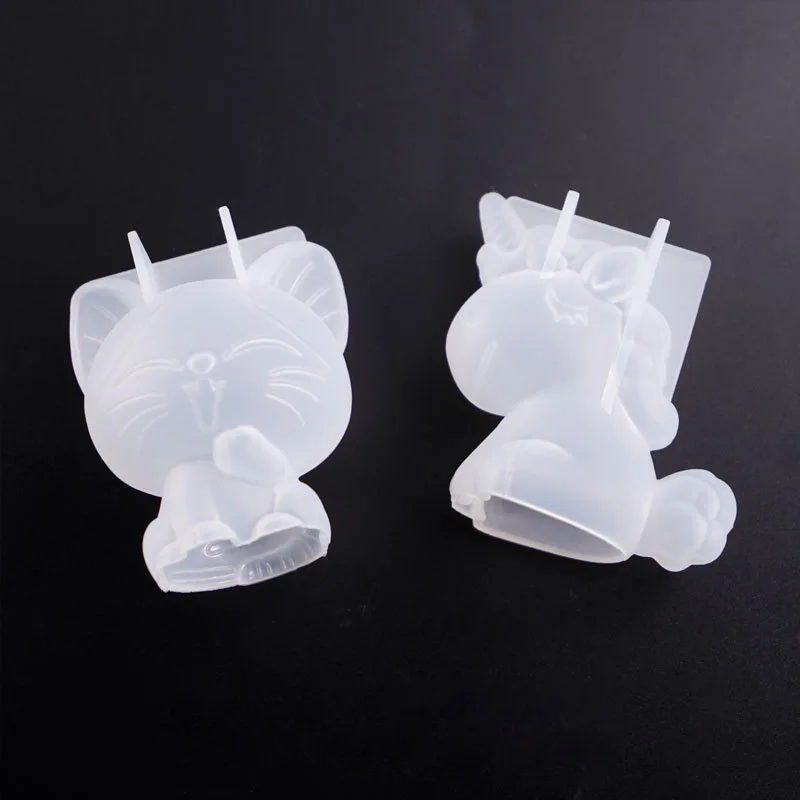 3D 기하학 실리콘 유니콘 고양이 사슴 곰 금형 비누  - Soap Making Organic 리뷰 및 가격