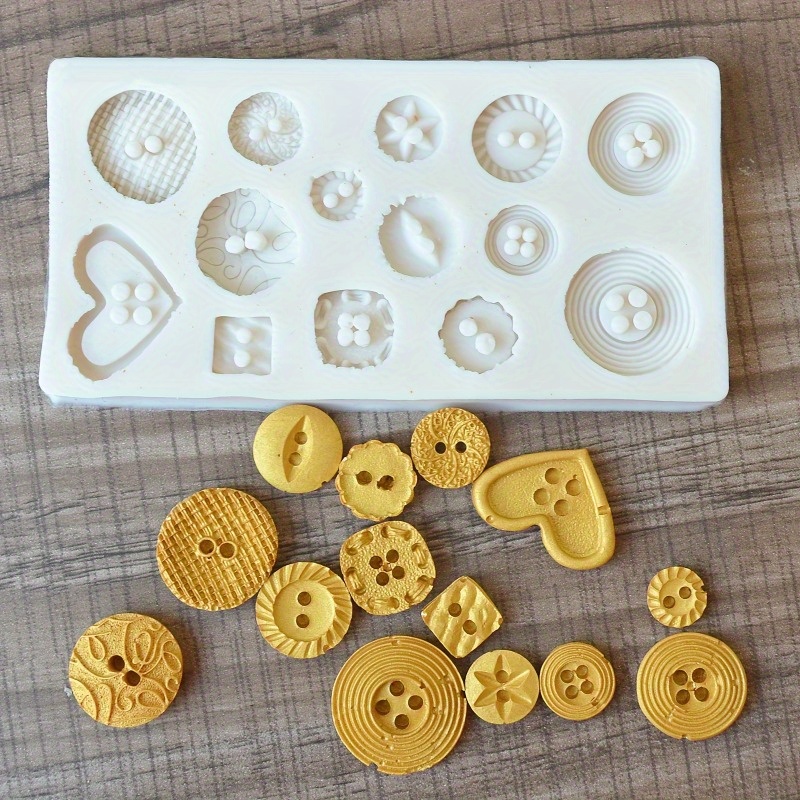 버튼 모양 실리콘 몰드 비누 및 양초 장식 도구용 실리 - Soap Making Organic 리뷰 및 가격