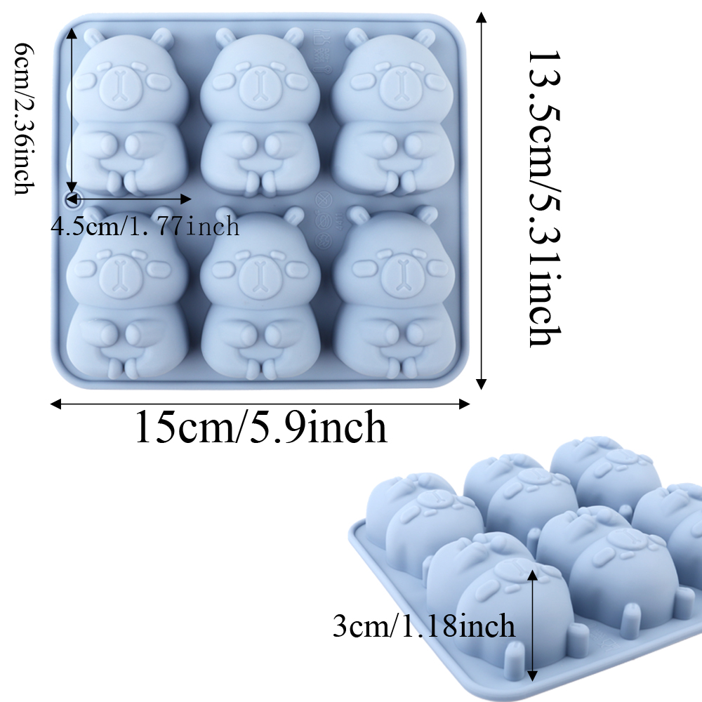 귀여운 카피바라 모양의 실리콘 케이크 몰드, 초콜릿,  - Soap Making Organic 리뷰 및 가격