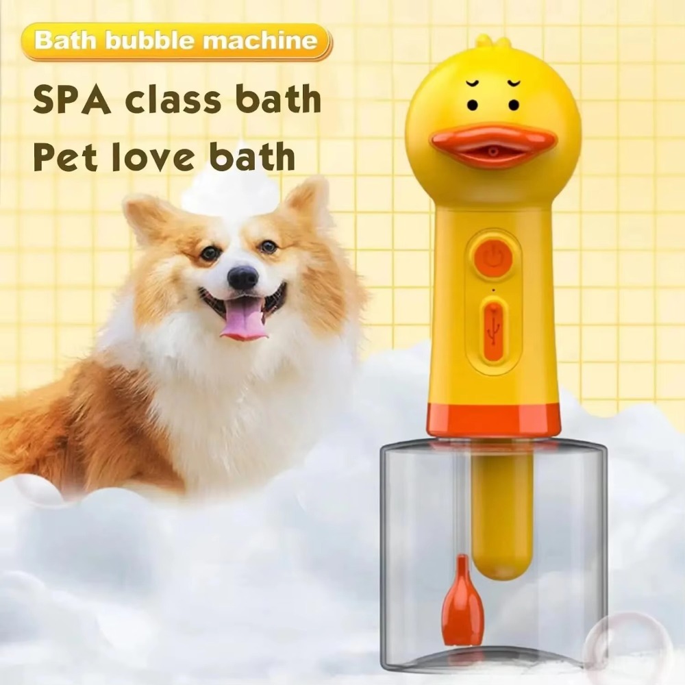 귀여운 오리 모양 애완동물 세척기 USB 충전 타입-C - Soap Making Lab 리뷰 및 가격