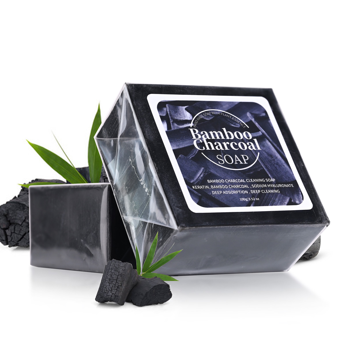 B+100G 대나무 숯가루 딥 클렌징 비누 식물성 오일 - Soap Making Essential Oils 리뷰 및 가격