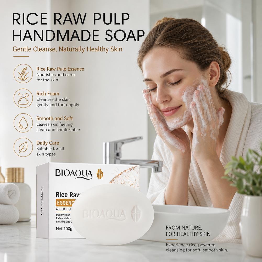 바이오아쿠아 화이트 라이스 생쌀 펄프 페이셜 솝 페이스 - Soap Making Essential Oils 리뷰 및 가격