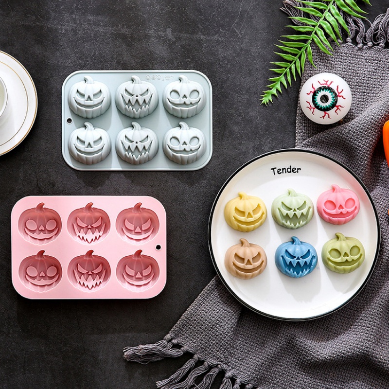 6-in-3 호박 모양 실리콘 몰드 할로윈 케이크 몰드 - Soap Making Organic 리뷰 및 가격