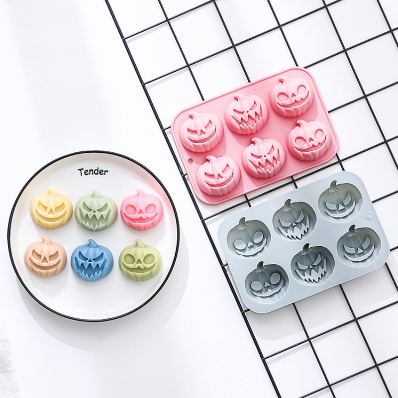 6-in-3 호박 모양 실리콘 몰드 할로윈 케이크 몰드 - Soap Making Organic 리뷰 및 가격