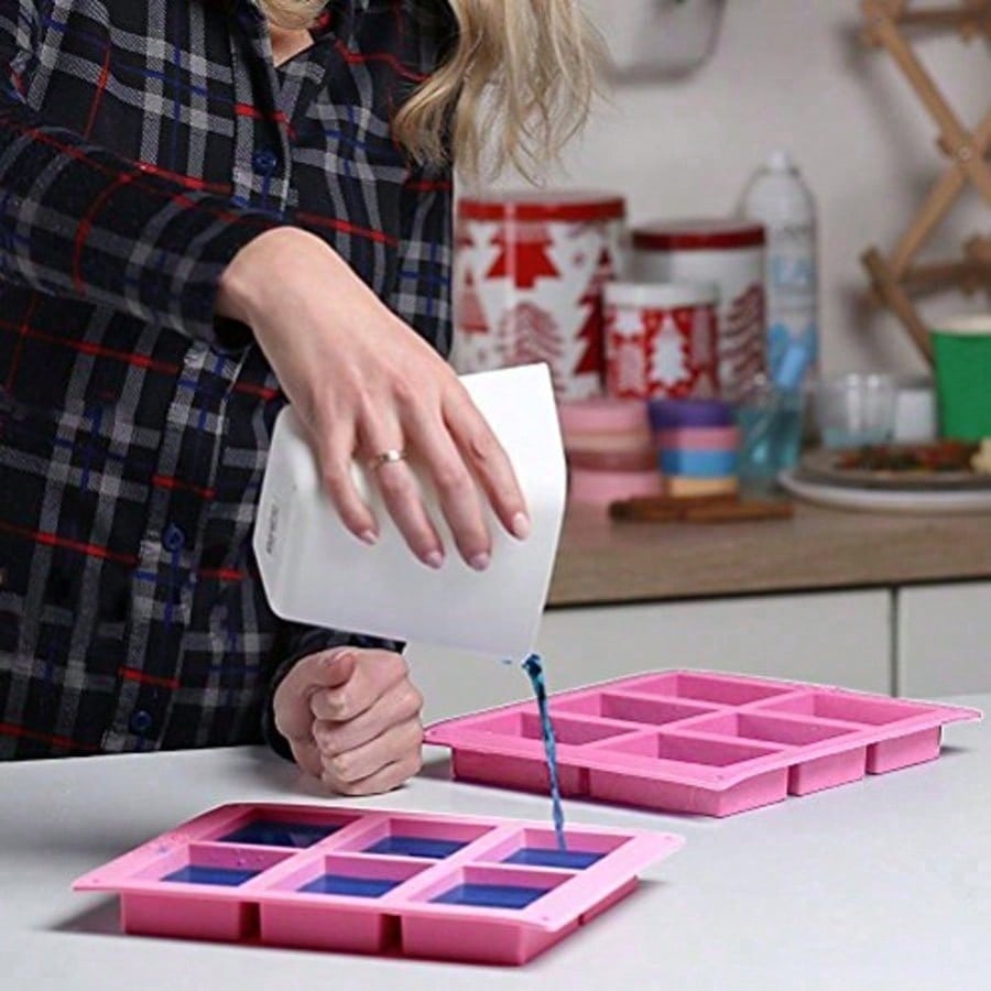 1-2팩 6구 DIY 실리콘 몰드, 핸드메이드 비누,  - Soap Making Organic 리뷰 및 가격