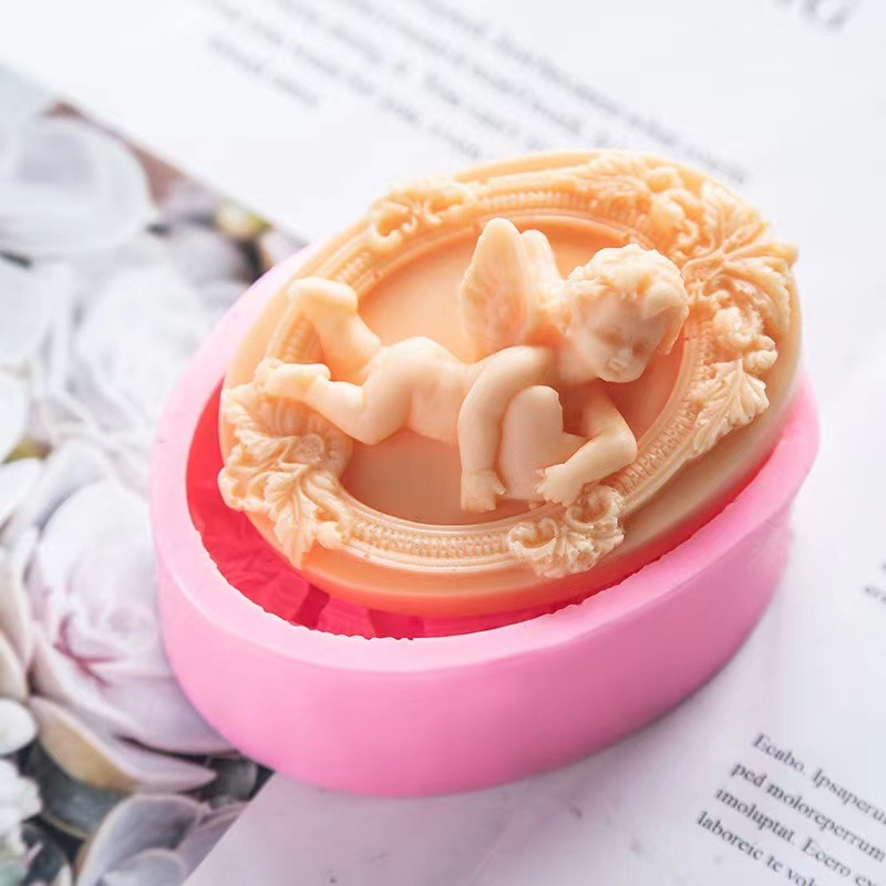 천사 어린이 모양 실리콘 비누 몰드, 수제 타원형 석고 - Soap Making Home 리뷰 및 가격