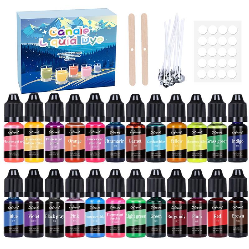 20/24 색상 양초 염료 안료 세트 비누 액체 착색제 - Soap Making Kit Amazon 리뷰 및 가격