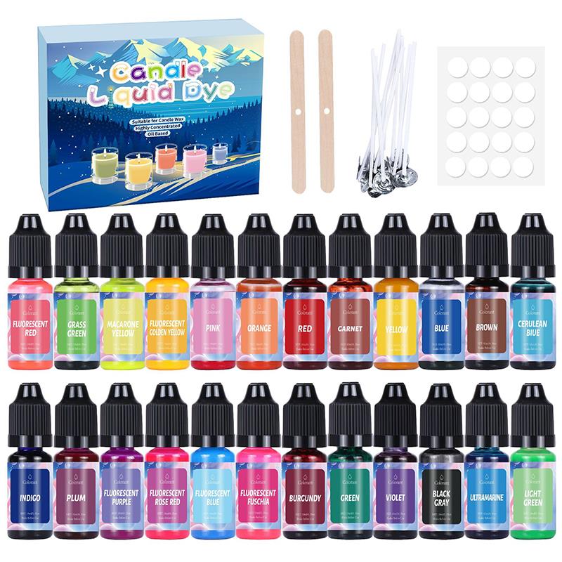 20/24 색상 양초 염료 안료 세트 비누 액체 착색제 - Soap Making Kit Amazon 리뷰 및 가격