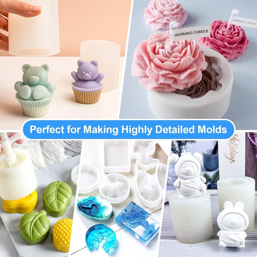 실리콘 몰드 제작 키트, 38.8oz 15A 탄성 액상 - Soap Making Lab 리뷰 및 가격