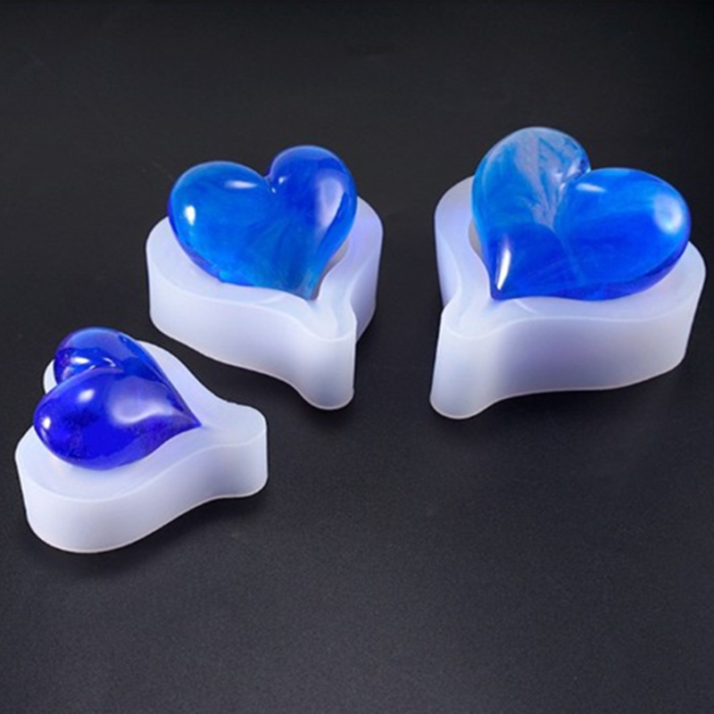 1PCS 3D 하트 모양 실리콘 금형 수지 에폭시 키  - Soap Making Equipment For Beginners 리뷰 및 가격