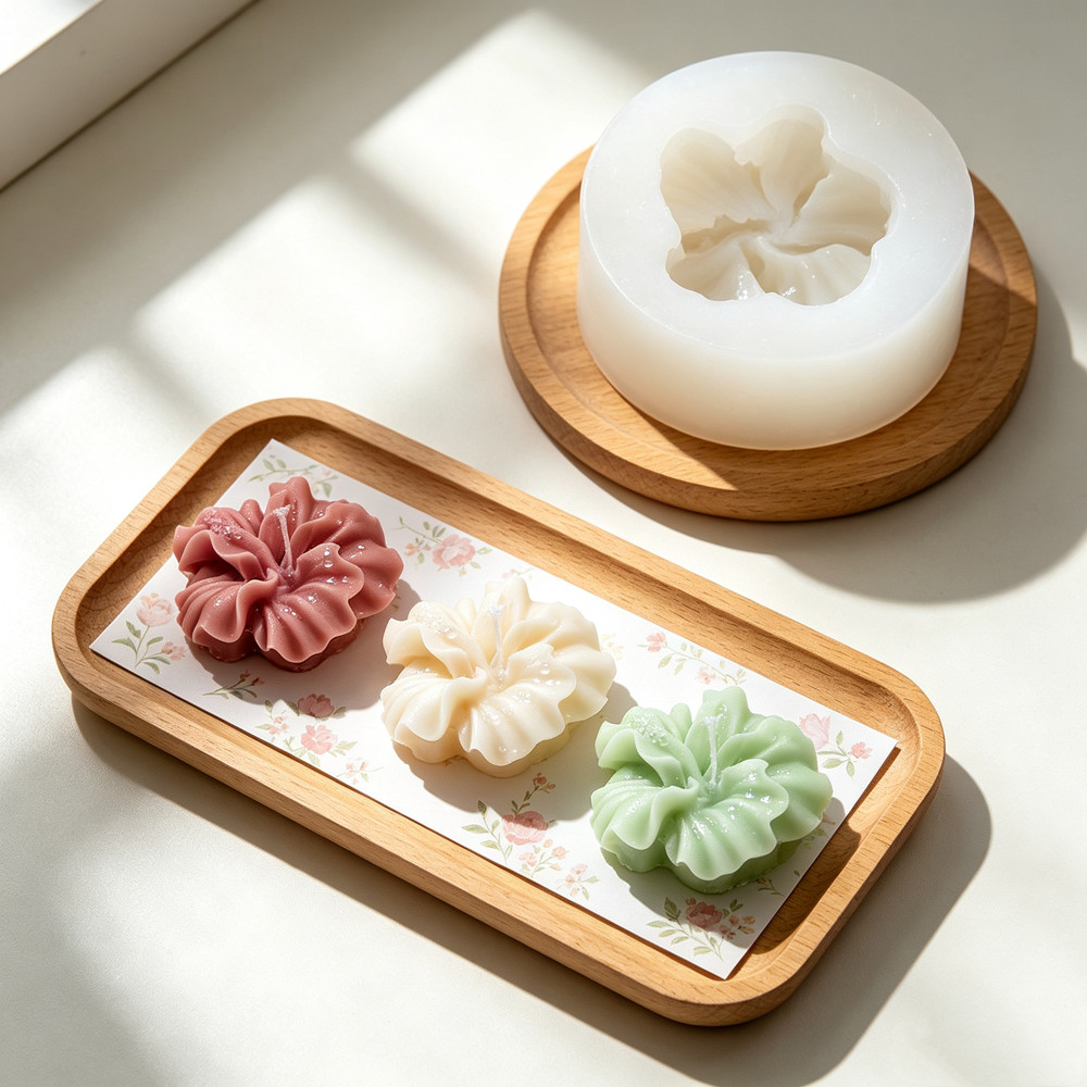 2pcs 히비스커스 꽃 양초 금형, 폴리머 클레이 양초 - Soap Making Kit Amazon 리뷰 및 가격