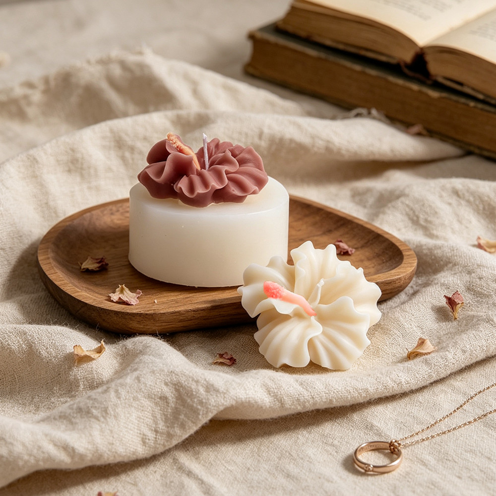 2pcs 히비스커스 꽃 양초 금형, 폴리머 클레이 양초 - Soap Making Kit Amazon 리뷰 및 가격
